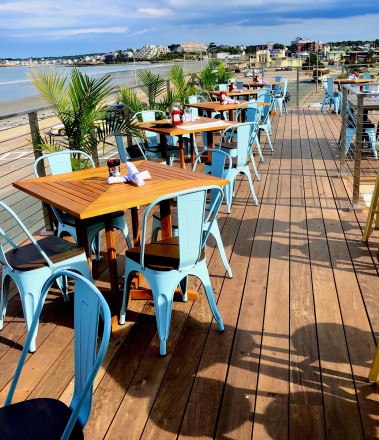 The beach bar dining room at the new Parrot in Hull by Joan Wilder for the Boston Globe